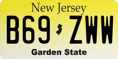 NJ license plate B69ZWW