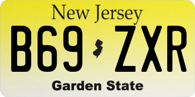 NJ license plate B69ZXR
