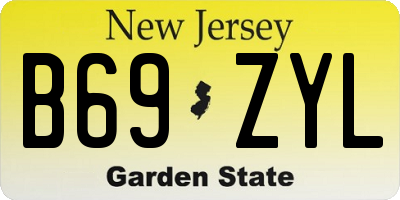 NJ license plate B69ZYL