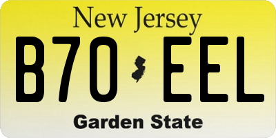 NJ license plate B70EEL