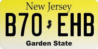 NJ license plate B70EHB
