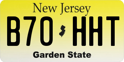 NJ license plate B70HHT
