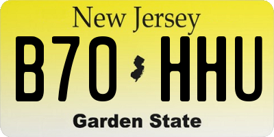 NJ license plate B70HHU