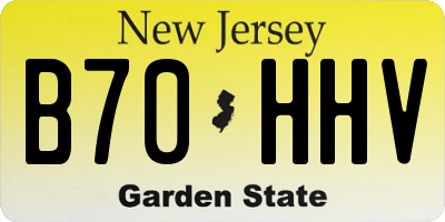 NJ license plate B70HHV