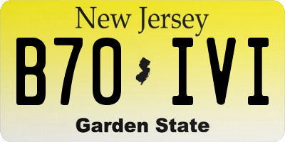 NJ license plate B70IVI