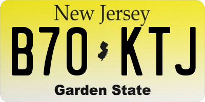 NJ license plate B70KTJ