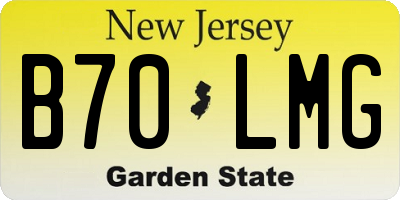 NJ license plate B70LMG
