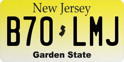 NJ license plate B70LMJ