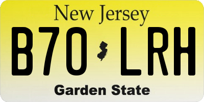 NJ license plate B70LRH
