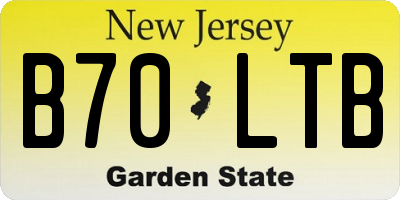 NJ license plate B70LTB