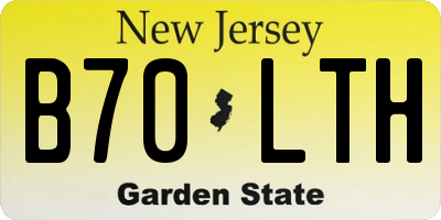 NJ license plate B70LTH