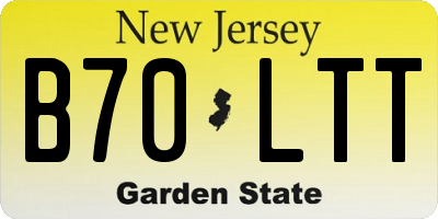 NJ license plate B70LTT