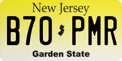 NJ license plate B70PMR
