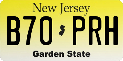 NJ license plate B70PRH