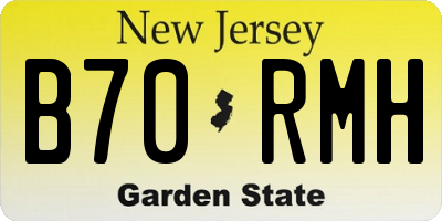 NJ license plate B70RMH