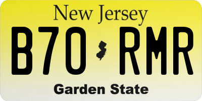 NJ license plate B70RMR