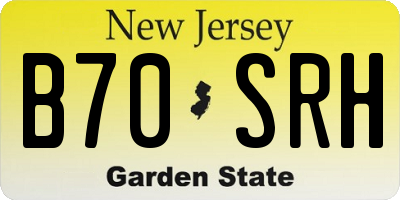 NJ license plate B70SRH