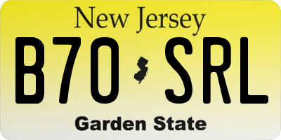 NJ license plate B70SRL