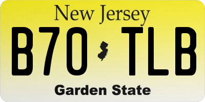 NJ license plate B70TLB
