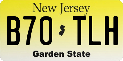 NJ license plate B70TLH
