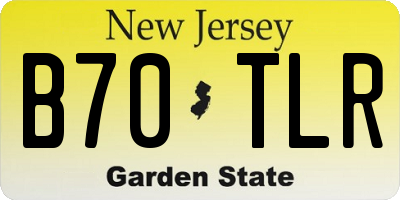 NJ license plate B70TLR
