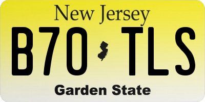 NJ license plate B70TLS