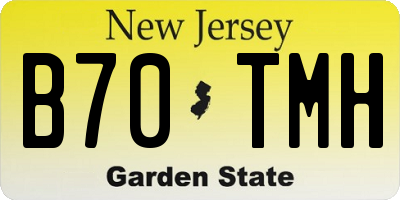 NJ license plate B70TMH