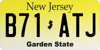 NJ license plate B71ATJ