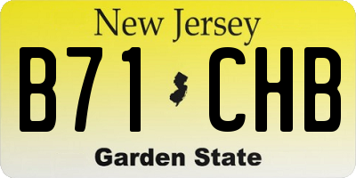 NJ license plate B71CHB