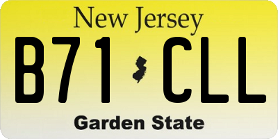 NJ license plate B71CLL