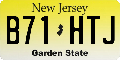 NJ license plate B71HTJ