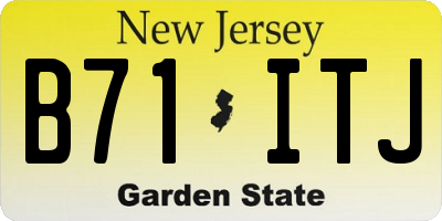 NJ license plate B71ITJ