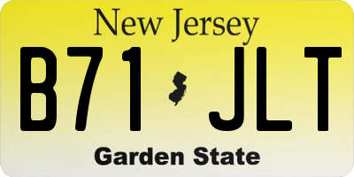 NJ license plate B71JLT