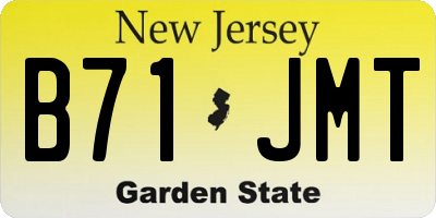 NJ license plate B71JMT