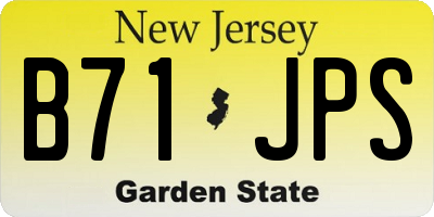 NJ license plate B71JPS