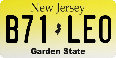 NJ license plate B71LEO