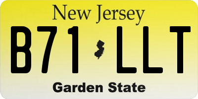 NJ license plate B71LLT