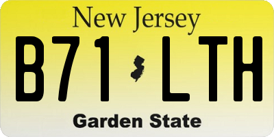 NJ license plate B71LTH