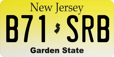 NJ license plate B71SRB
