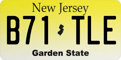 NJ license plate B71TLE