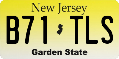NJ license plate B71TLS