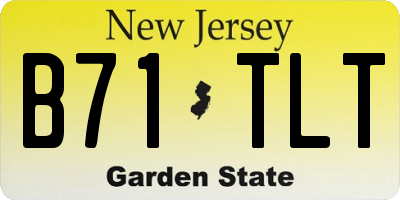 NJ license plate B71TLT