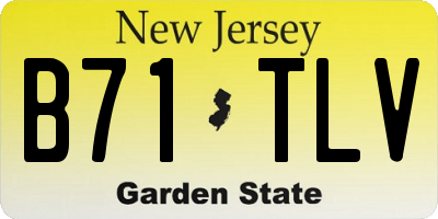 NJ license plate B71TLV