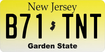 NJ license plate B71TNT