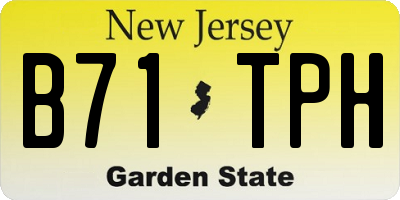 NJ license plate B71TPH