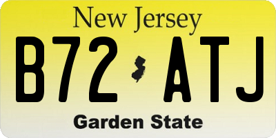 NJ license plate B72ATJ