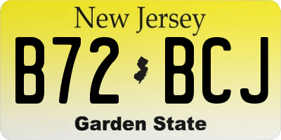 NJ license plate B72BCJ