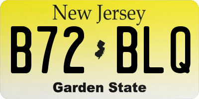 NJ license plate B72BLQ
