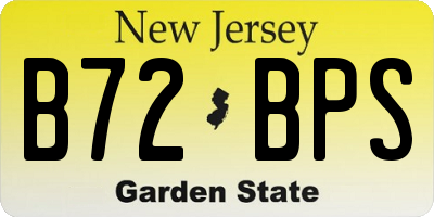 NJ license plate B72BPS