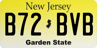 NJ license plate B72BVB